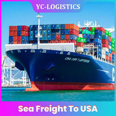 7 To 14 Days DDP International DDU Sea Freight To USA Low Insurance Rates